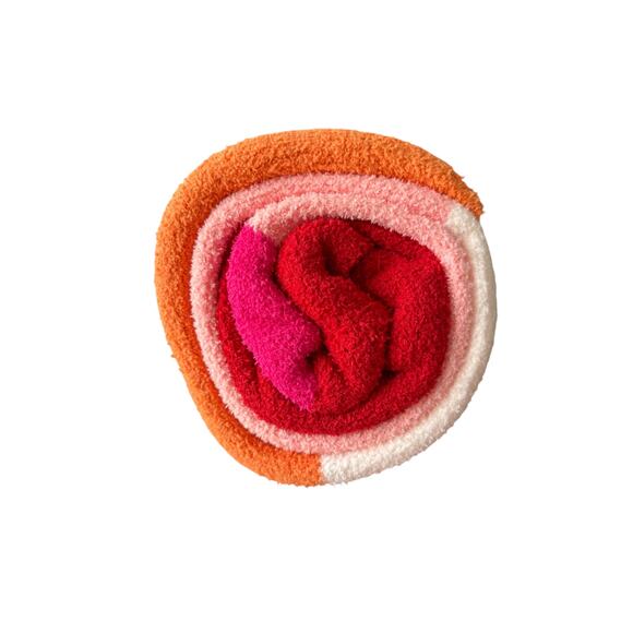 Opalhouse Red Pink Striped Yarn Dyed Cozy Feathery Kit Throw Blanket 50 x 60 in - Picture 2 of 4
